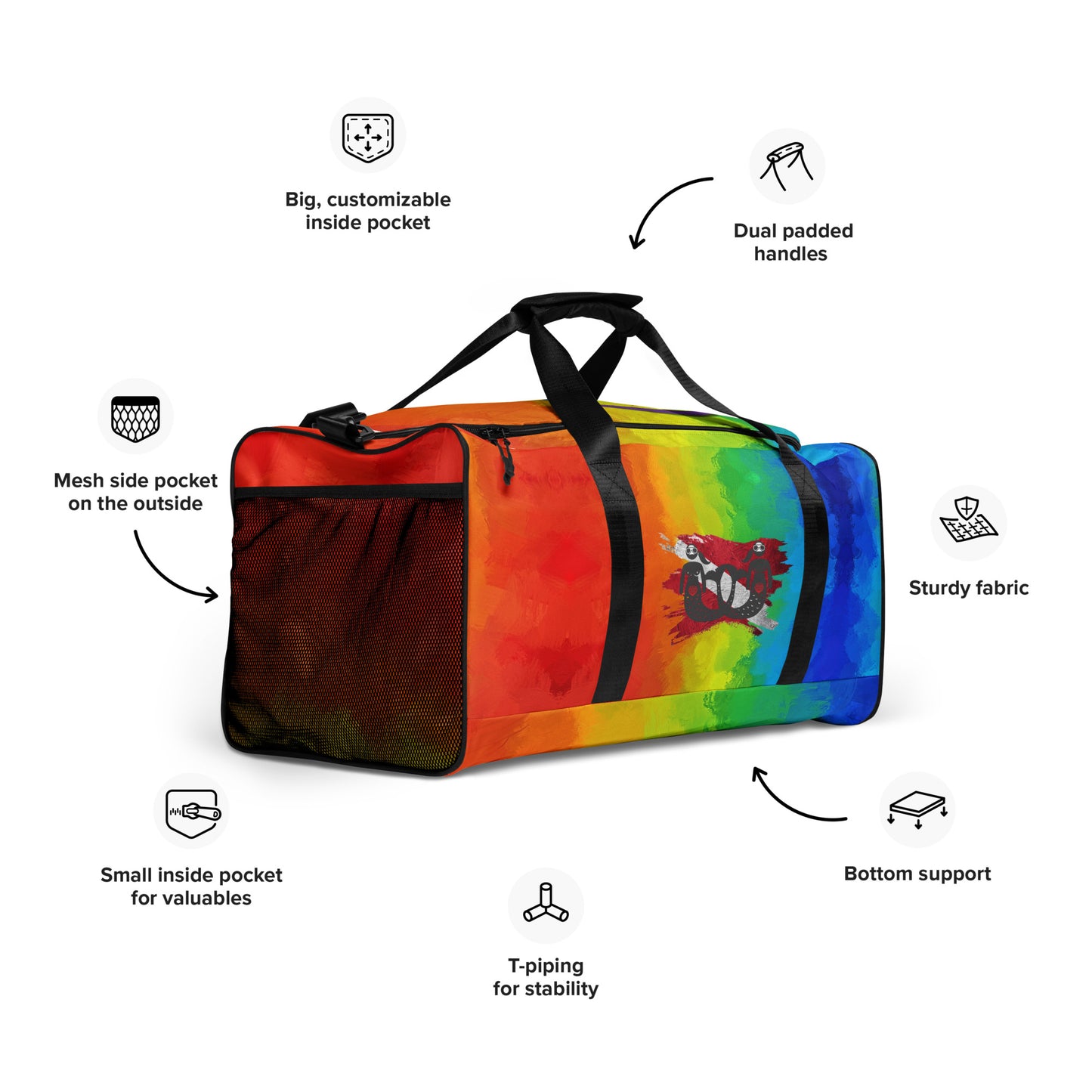 Pride All Year 2024 Adventure Mermaid Duffle bag