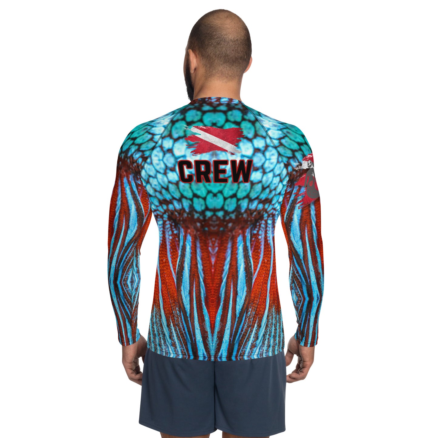 Adventure Mermaid Crew Logo Men's Rash Guard