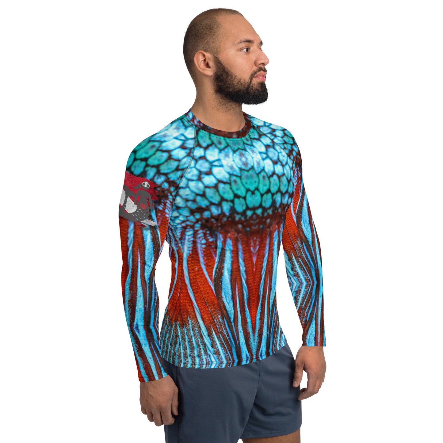 Adventure Mermaid Crew Logo Men's Rash Guard