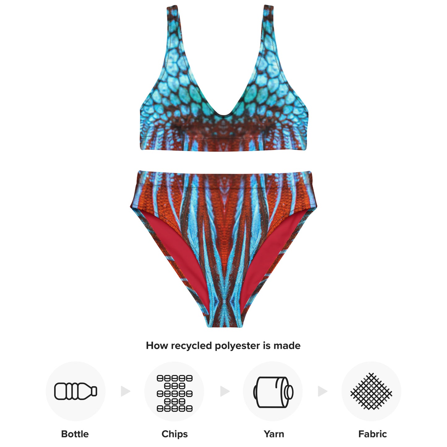 Goddess of Land and Sea Recycled athletic bikini