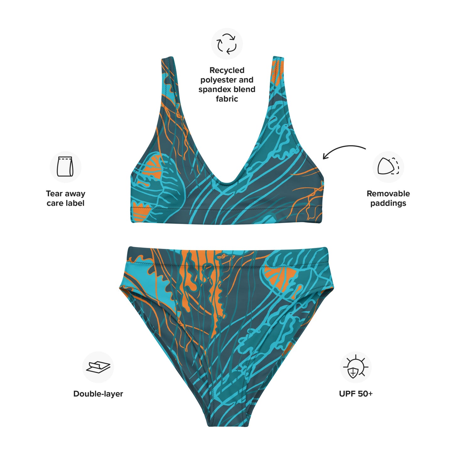 Goddess Medusa Recycled athletic bikini