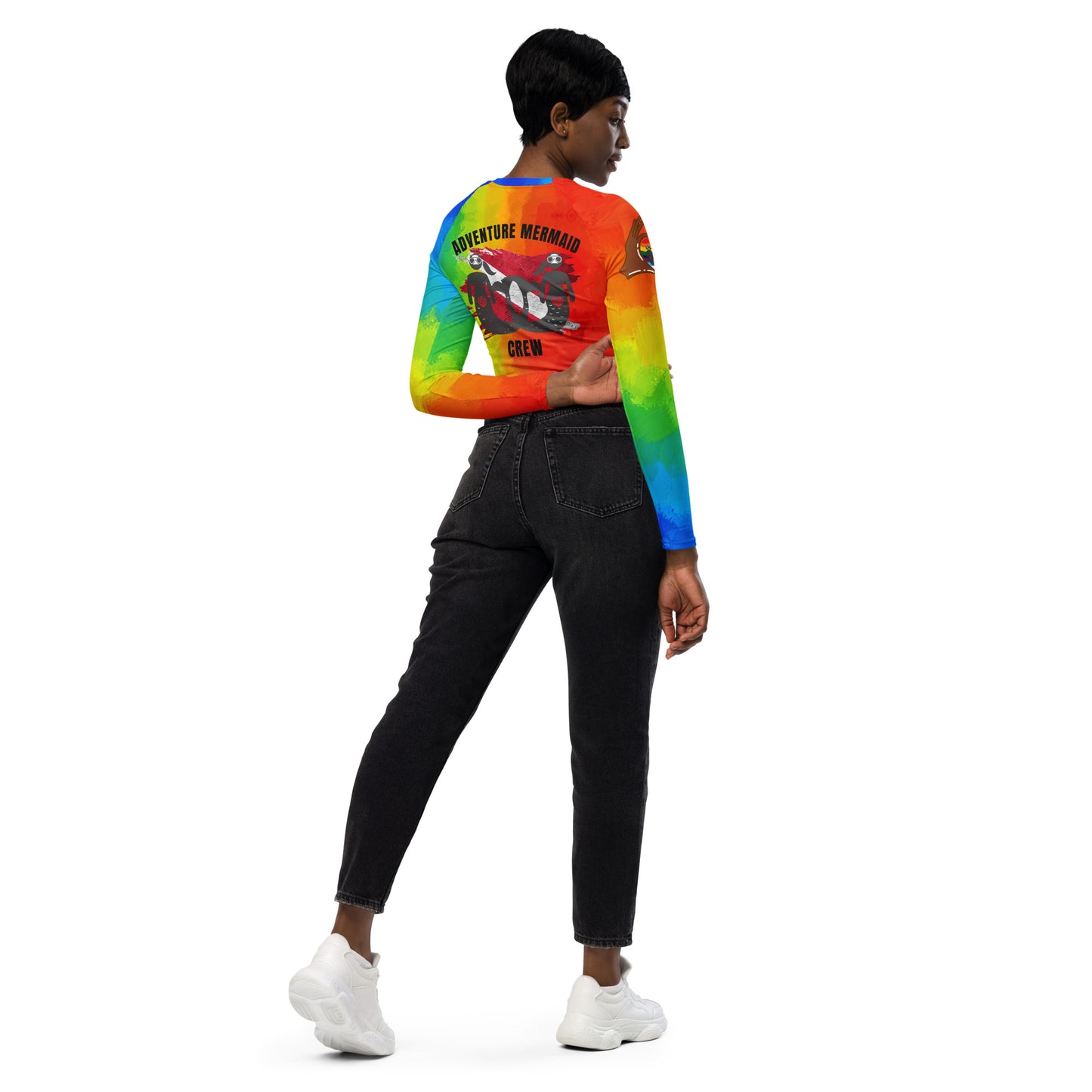 Pride All Year long-sleeve crop top