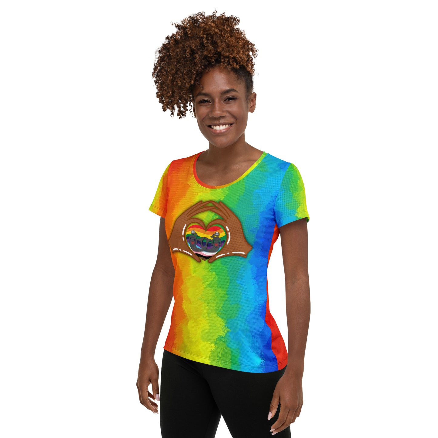 Pride All Year LOGO Women's Athletic T-shirt