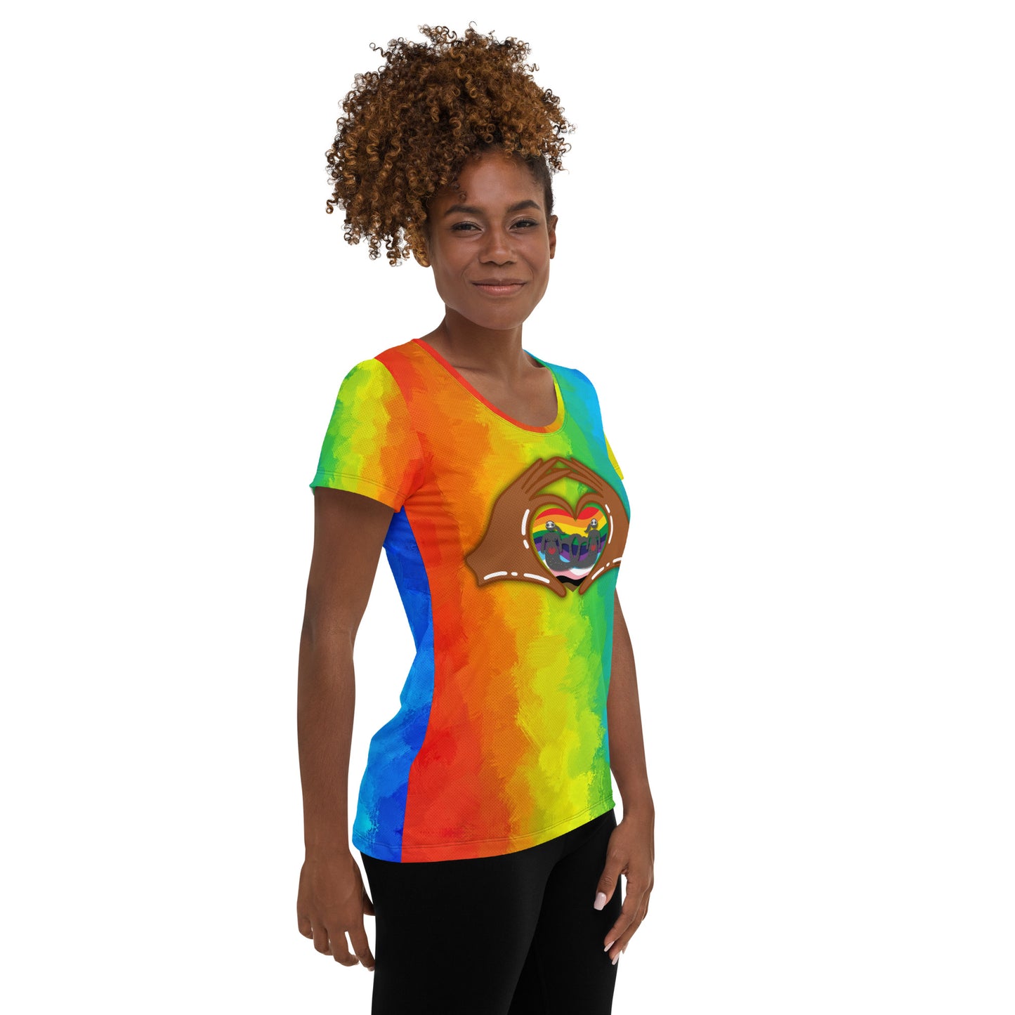 Pride All Year LOGO Women's Athletic T-shirt