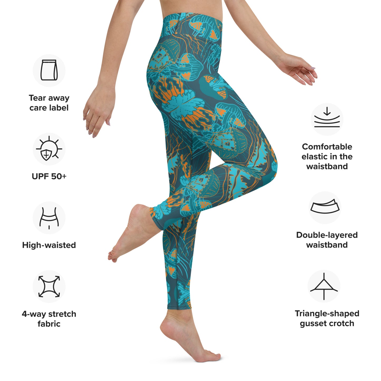 Goddess Medusa Rash Guard Leggings SPF 50+