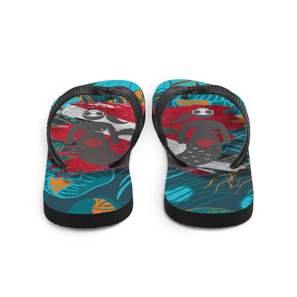 Goddess Medusa jellyfish Flip-Flops