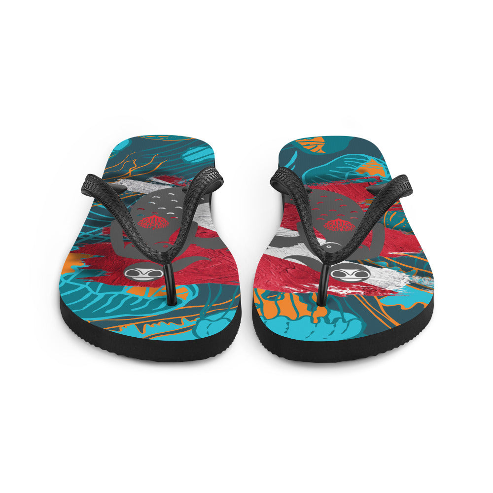 Goddess Medusa jellyfish Flip-Flops